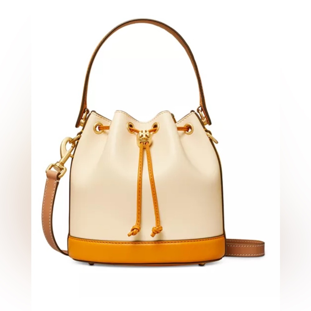 Tory Burch T Leather Bucket Bag - Limited Edition - Picture 10 of 10